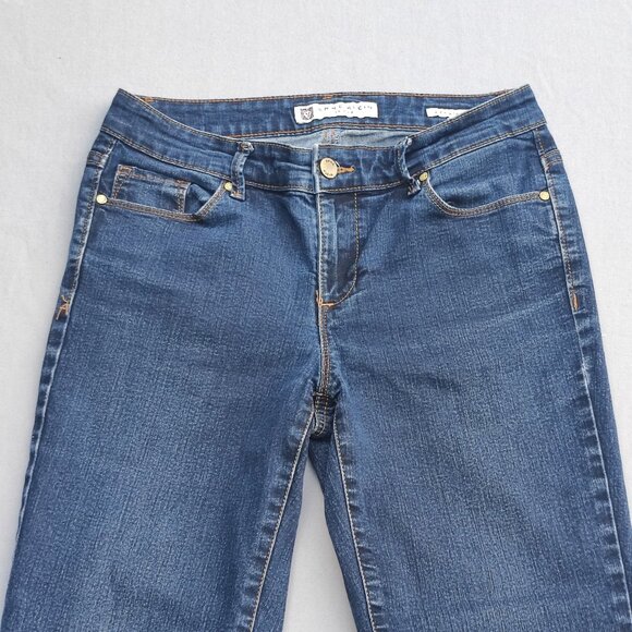 Anne Klein Jeans women's size 4 ink blue colour classic style straight leg - Picture 2 of 14
